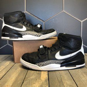 ~Used W/O Box! Men's Air Jordan Legacy 312 Black White Sneakers Size 13